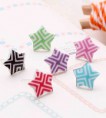 AD004  ♥炫彩迷宮♥指引之星♥矽膠防敏耳針【隨機挑色】